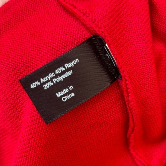 Lane Bryant Womens 22/24 Red Ribbed Flare Wide Sleeve Sweater - Picture 6 of 9